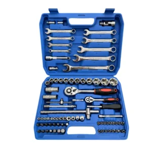 CAMPEGGI Carbon Steel Socket Wrench Set 80 NM Max Torque Ergonomic Handle Anti Slip Texture Hard Case OEM ODM Customizable