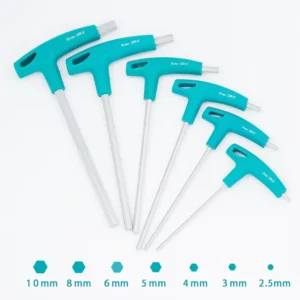 CRV Steel Multi Use T Handle Hex Allen Key Wrench