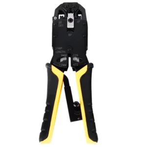 Cable Cutting Stripping Wire Crimper Tool for CAT3 CAT5 CAT6 RJ45 RJ11 RJ12 DECR J22 Cut Strip and Crimp All Kind Modular Plug
