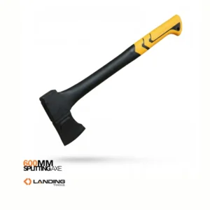 Camping Hatchet 600mm Splitting Axe with 45# Carbon Steel 1200g Head Nylon TPR Handle for Heavy Duty Firewood Chopping