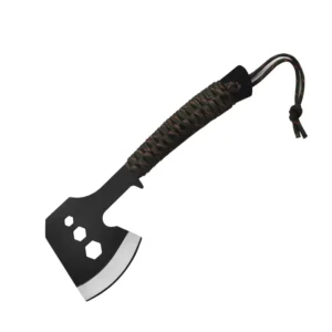 Camping Survival Short Handle axe With Lanyard Mountain Viking axe Rope Multi Tools