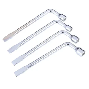 Car Tire Repair Tool Multi function L Type Socket Wrench with Pry Bar