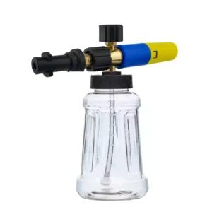 Car Washing Snow Foam Lance High Pressure Washer Foam Gun Brass Material With 1L Bigh Mouth Transparent Bottle