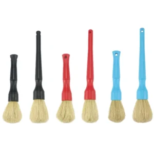 Car Wheel Detail Wash Cleaning Brush Natural Boar Hair Car Detailing Brush