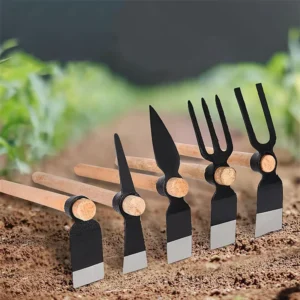 Carbon Steel Hand Wood Handle Customized Hoes Garden Tool Double Head Garden Hoe