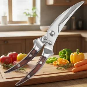 Chicken Bone Kitchen Scissor Stainless Steel Blade Poultry Shears Heavy Duty Spring Loaded Utility Scissors Home Restaurant