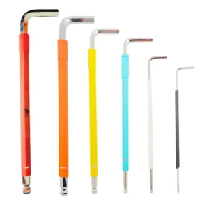 China Magnetic Custom Carbon Steel Hex Wrench Direct Factory 9pcs Color Allen Hex Key Set Wrench