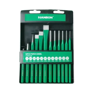 Chisels Punches 12pcs Chrome Vanadium Combination Pin Center Cone Cylinder Punch Tools Chisel Set