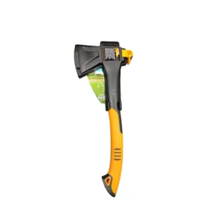 Chopping Axe Heavy Duty Wood Cutting and Felling Axe Hatchet for Firewood 2.8lb Head with Shock Absorbing TPR Handle