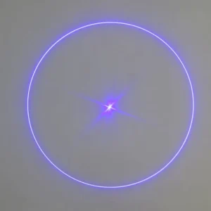 Circle Line Beam With Dot Blue 450nm 100mw Laser Module