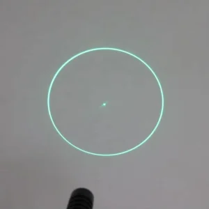 Circle Line Beam With Dot Green Laser Module
