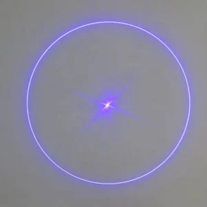 Circle Line Beam with Dot Blue 450nm 100mw Laser Module