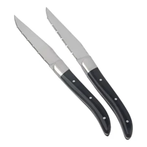 Classic Laguiole Stainless Steel Steak Knife Set 6 Piece Tableware Cutlery France Dinner Knife Kitchen Knives