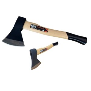 Classical Splitting Axes Carbonized Oak Wooden Handle Hatchets DIY Grade Steel Axe