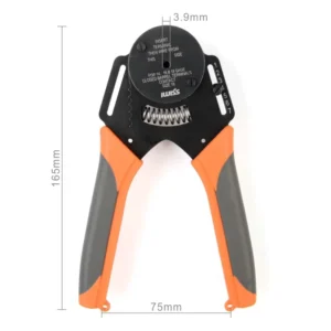 Closed Barrel Terminal 4 Indent Wire Crimper Pliers Deutsch DT Connector Auto Wiring Harness Electrical Crimping Tool Plastic