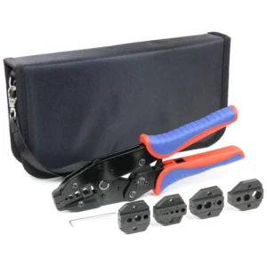 Coaxial Wire Cable Hexagonal Terminal Crimping Pliers Tool Crimper with Dies for RG58 RG6 RG8U RG174 3D FB 5D FB LMR240 LMR300