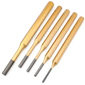 Cold Chisel Cylindrical Punch Crv Steel Hexagonal Shank Metric 1Pcs Percussion Punching Tool for Metalworking 3-8mm