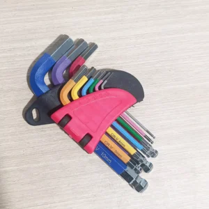 Color Coded Hex Torx Key Set Chrome Vanadium Steel Ball End Allen Wrenches (Metric) Industrial Grade DIY Automotive Furniture