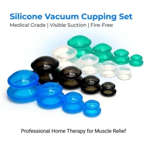 Colorful Silicone Cupping Cups 4 Sizes Vacuum Suction Therapy Set for Muscle Relaxation Anti Cellulite Massage