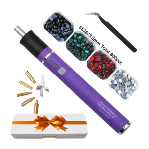 Cordless Electric DIY Rhinestone Fixer Durable Aluminum Copper Handheld Rhinestone Applicator Tool Battery Power Source