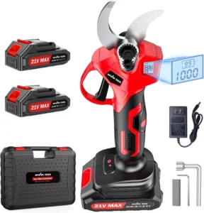Cordless Electric Pruning Shears Rechargeable Lithium Ion Battery Powered Garden Pruner Secateurs Pruning Scissors