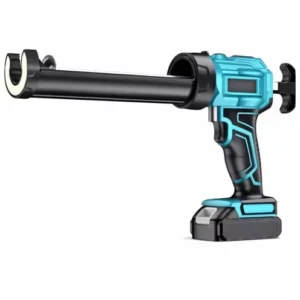Cordless Silicone Sealant Gun 2x2000mAh Batteries 21V Electric Caulking Gun LED Light 4 Adjustable Speeds Auto Retract