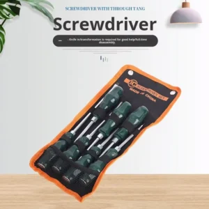 Core Screwdriver Magnetic Phillips Torx Screwdriver Set Chrome Finish Plastic Industrial Grade 7 Piece