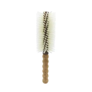 Cork Curling Comb Nylon & Boar Bristle Hair Brush Blonde Round Brush for Blow Drying Comb for Curly Hair Custom Brush