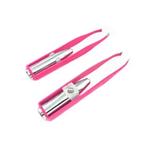 Cosmetic Eyebrow Tweezers With Light Led Light Tweezer Set