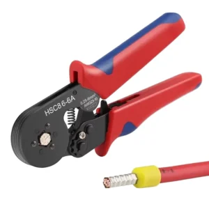 Crimping Pliers HSC8 6 6A Self adjustable Crimper Wire Tools 0.25 6mm 24 10AWG Plastic Handle Carbon Steel Household Electric