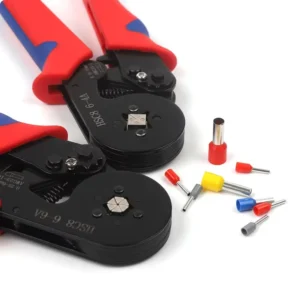 Crimping Tools HSC8 6-6A Self-Adjusting Hexagonal Wire Crimper Pliers for 0.25-6mm²(AWG23-10) Insulated Cord End Terminals