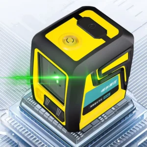 Cross Line Industrial Green 635nm Laser Level 520 Self Leveling 5 Dots Alkaline Battery Construction Picture Hanging 1 Year