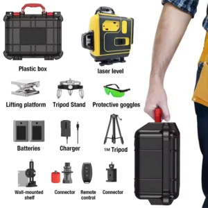 Cross Line Laser for Construction and Picture Hanging Green Lasers with Self leveling 3D Vertical Horizontal Line