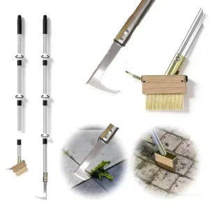 Cross border Weeding Brush Gap cleaning Hoe Garden Brass wire Steel wire Deck Weed Brush Long handle