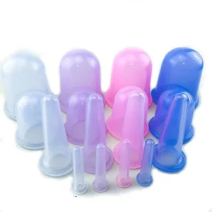 Cupping Therapy Sets 7pcs Silicone Anti Cellulite Cup Vacuum Suction Massage Cups Facial Cupping Sets Body and Face Massager