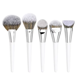 Custom 14PCS Dense Multi Shape Foundation Brush Flat Slant Slope Liquid Foundation Concealer Makeup Brush