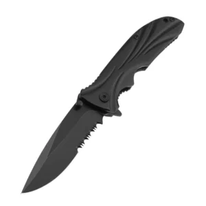Custom DIY 420 Stainless Steel Aluminum Handle Outdoor Folding Knife EDC Multifunctional Camping Survival Defense