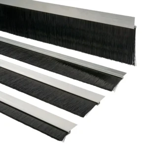 Custom Industrial Strip Brush Nylon Bristle Galvanized Steel Channel for Door Seal Conveyor Cleaning Weather Stripping
