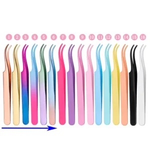 Custom Lash Applicator Curved Eyelash Applicator Tools With Custom Logo Tweezers for DIY Cluster Lashes
