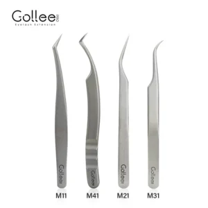 Custom Logo Set Stainless Steel False Tools Accessories Lash Extension Tweezers Eyelash Tweezers