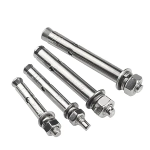 Custom Metal Parts Stainless Steel Fasteners Manufacturers Anchor Bolt Wedge Anchor Expansion Through Bolts Nuts Chicago Screw