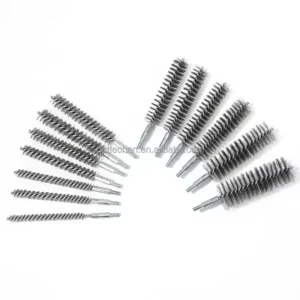 Custom Stainless Twisted Wire Brush Industrial Inner Hole Deburr Tool for Hydraulic Tube Surface Finishing