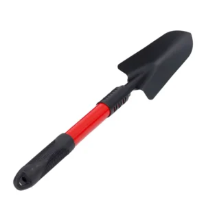 Custom made Four Piece Set Sea Fishing & Gardening Tools with Extended Handle Iron Blades Black Red Colors Hoe Rake Beach Shovel