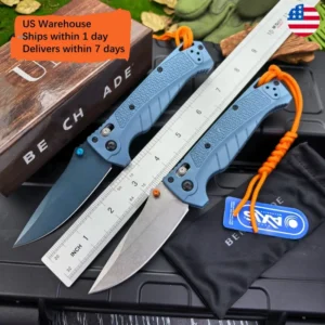 Customizable BM 18060 Outdoor Fold Pocket Knife CPM MAGNACUT Blade Nylon Fiber Grip EDC Hunting Tool