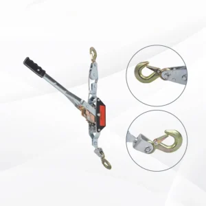 Customizable Portable Dual Gear Ratchet Power Hand Puller 1Tons~4Tons PE Belt Material S Hook End Fittings for Cargo Control