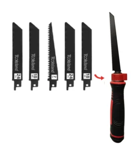 Customized 6 PCS Reciprocating Saw Set Multi Blade Machine for Wood Metal Plastic Durable Hand Saws for Drywall Steel Material