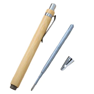 Customized Bamboo Eco-Friendly Wood Ballpoint Pens with 1.0mm Writing Width Black Ink Logo