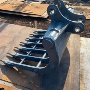 Customized Excavator Rake for 1-12 Ton Excavators CE Certified Product Skid Steer Loader Grass Rake