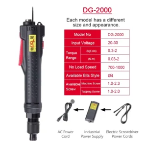 Customized Factory Industrial grade Precision Adjustable Torque Small Electric Screwdrivers