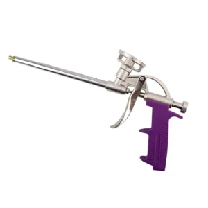 Customized Professional Manual Hand Tool Factory China Model Purple Caulking Polyurethane Aluminum Alloy Foam Gun